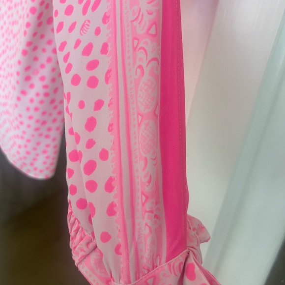 Lilly Pulitzer too , blouse “Pamala” Pink Sz L - Picture 7 of 8